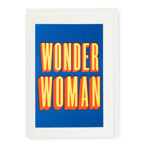 'Wonder Woman' - letterpress printed greeting card