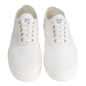 Maison Kitsume White Canvas Sneaker