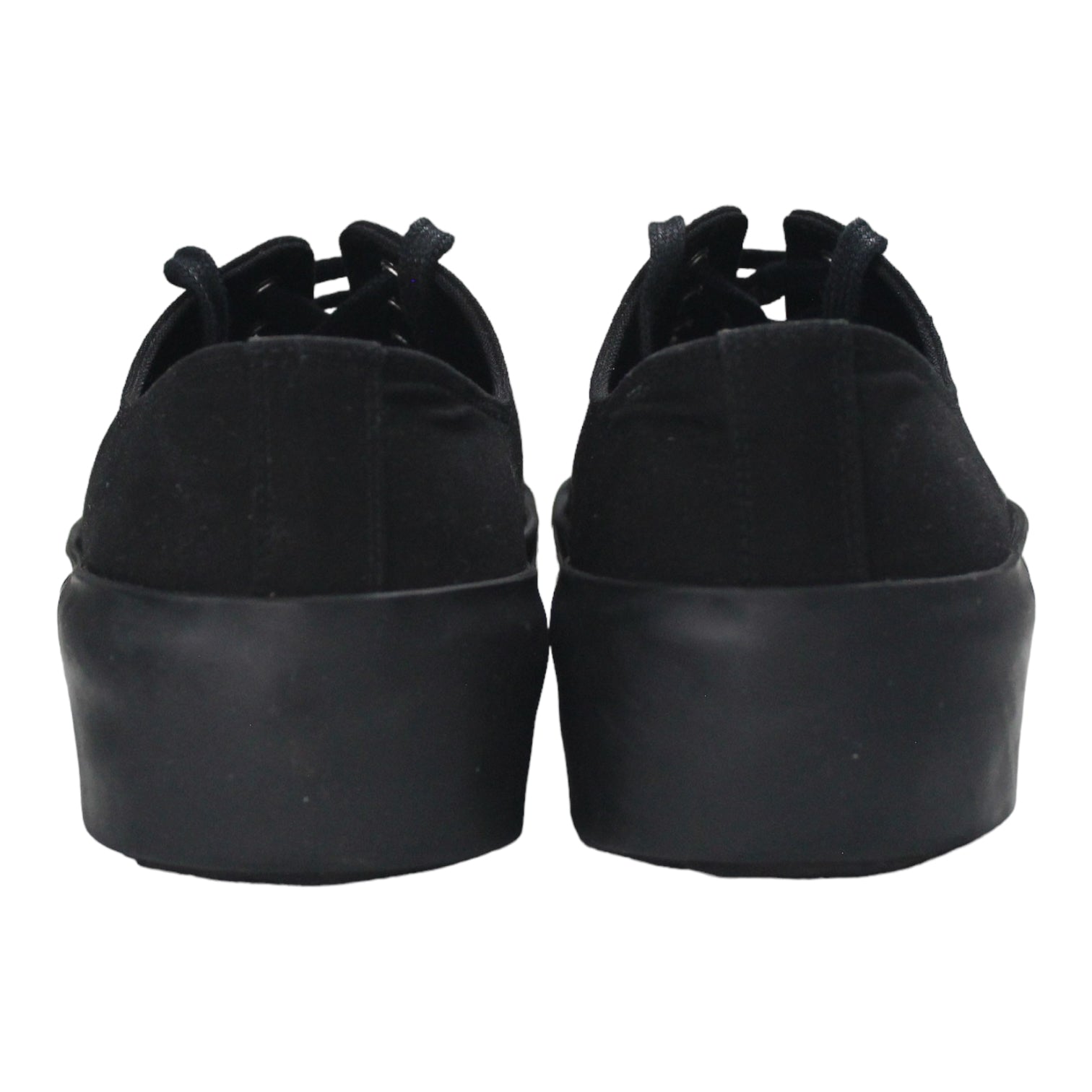 Jil Sander Black Low Top Canvas Sneaker