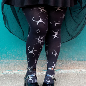 Snag Tights 80 Denier Opaque Tights - Silver Ink