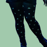Snag Tights 80 Denier UV Reactive Tights - Glowsty