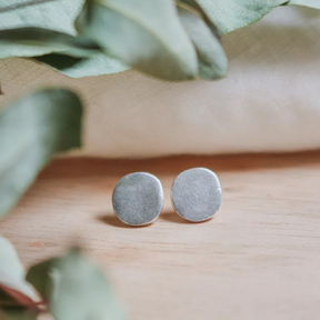Circular Recycled Silver Studs By Pivot
