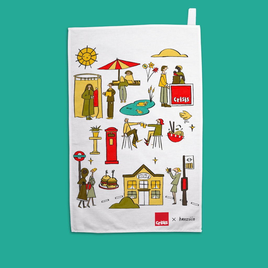 'Ealing' Tea Towel - exclusive design by Hansziie