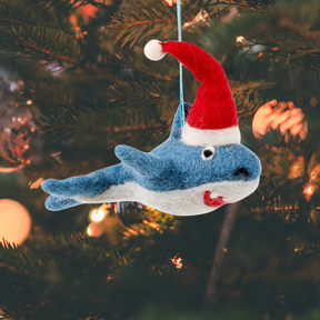 Handmade Felt Decoration - Santa Jaws