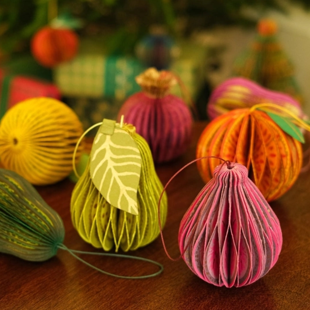 Honeycomb Paper Fruit Decoration- 5 designs