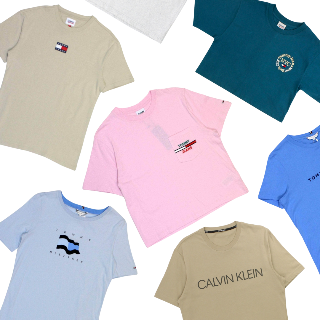 x8 Women's Mixed Colour Tommy Hilfiger T-shirt & Polo Shirt Bundle
