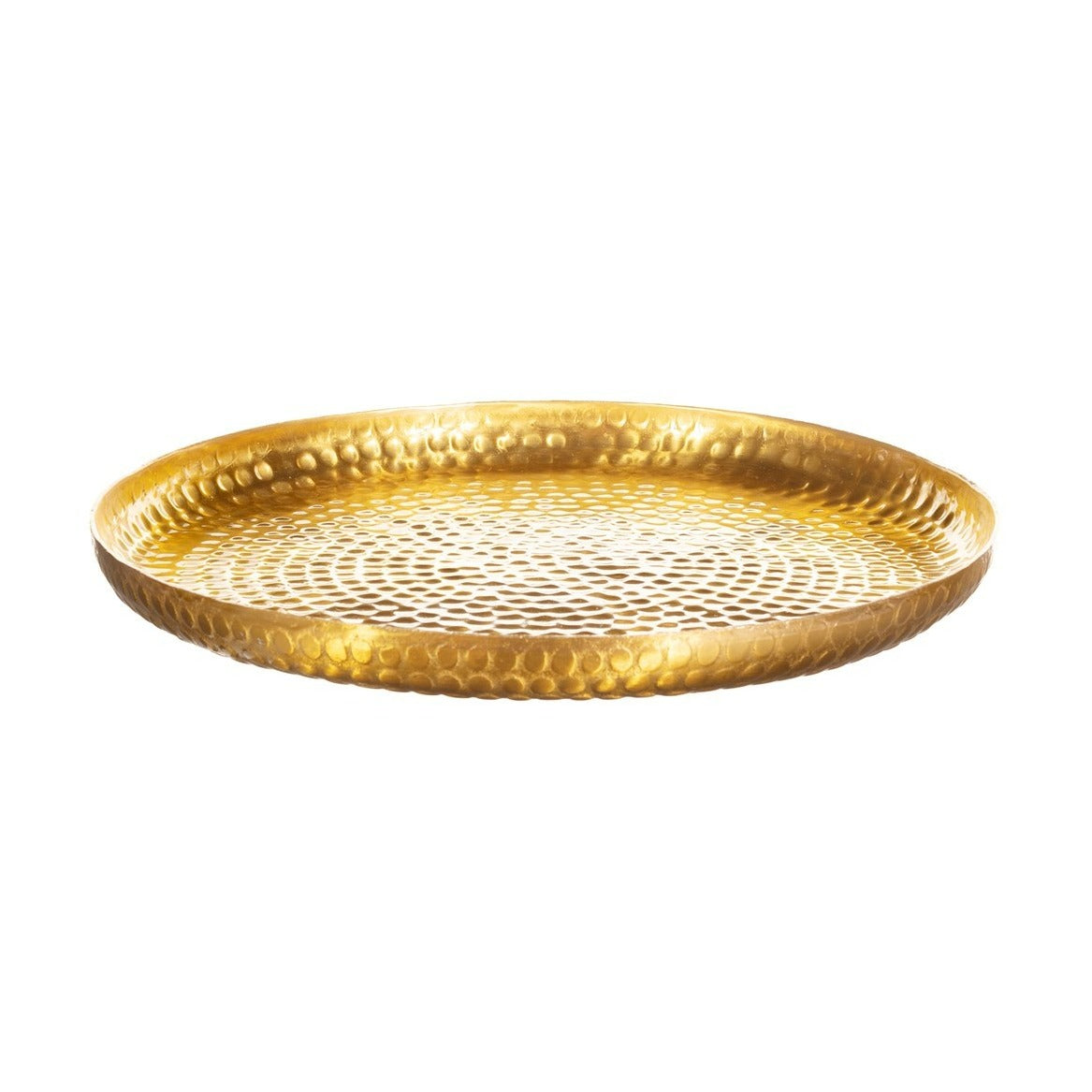 Sass & Belle Gold Hammered Metal Tray