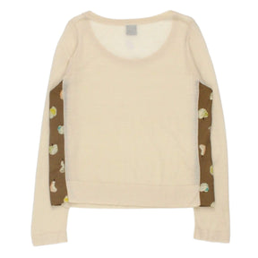 Orla Kiely Cream Fine Knit Jumper