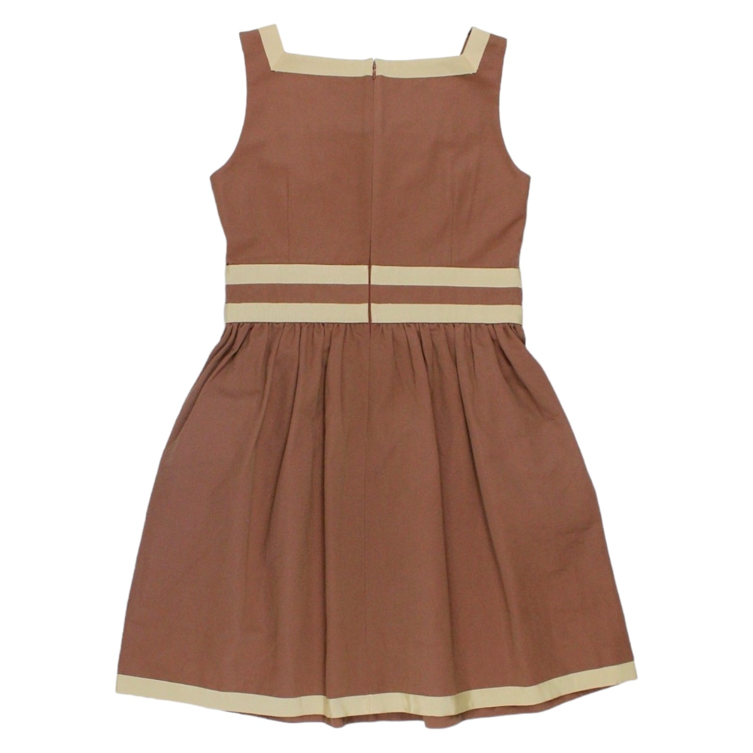 Orla Kiely Brown Grosgrain Dress