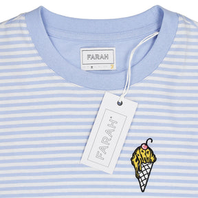 Farah Blue Stripe Ransley T-Shirt