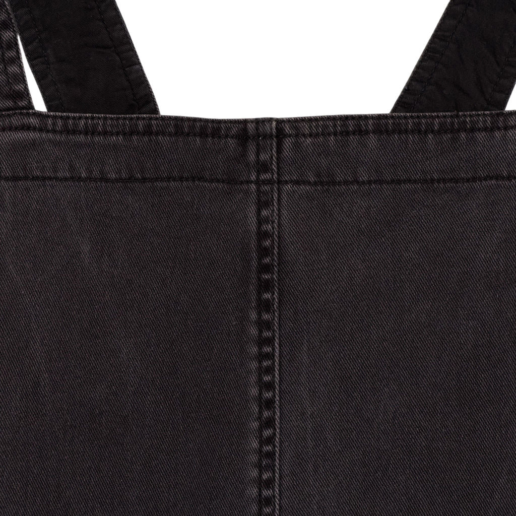 Toast Black Cotton Pinafore Dress