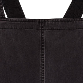 Toast Black Cotton Pinafore Dress