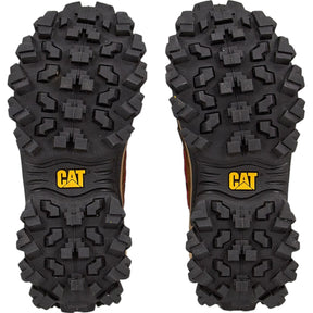 CAT Brown Red Intruder Beta Suede Trainers