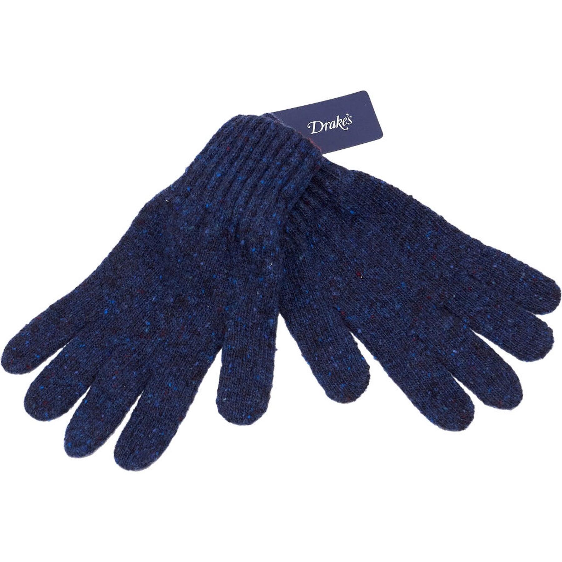 Drake’s Navy Wool Gloves