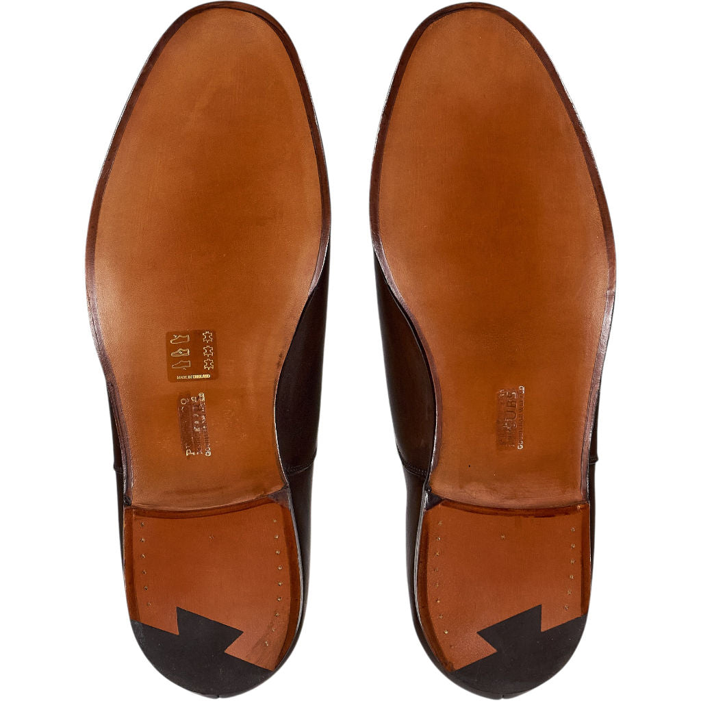 Crockett & Jones Brown Leather Oxford Shoes