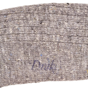 Drakes Grey Blue Ribbed Socks