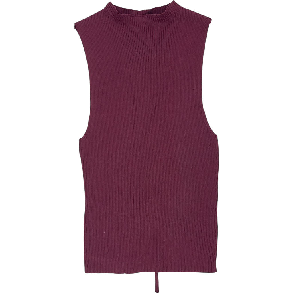 Motel Burgundy Knit Tank