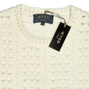 Wyse Ivory Isla Stitch Jumper