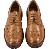 Moss Tan Leather Brogue Shoes