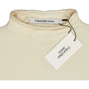 Calvin Klein Jeans Cream Ribbed Top S