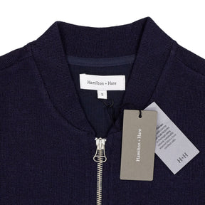 Hamilton + Hare Navy Wool Blend Gilet