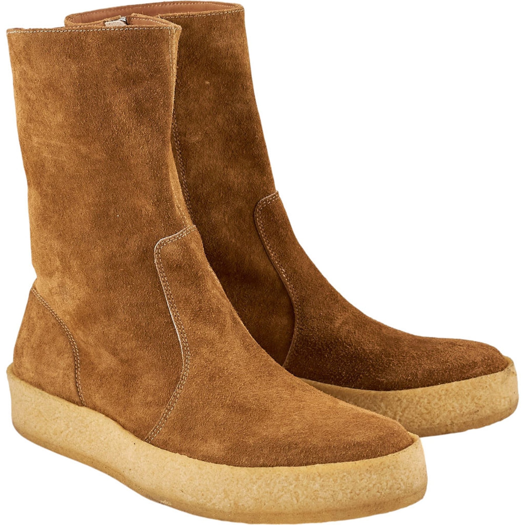 YMC Tan Suede Boots