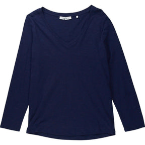 NRBY Navy V-Neck Top
