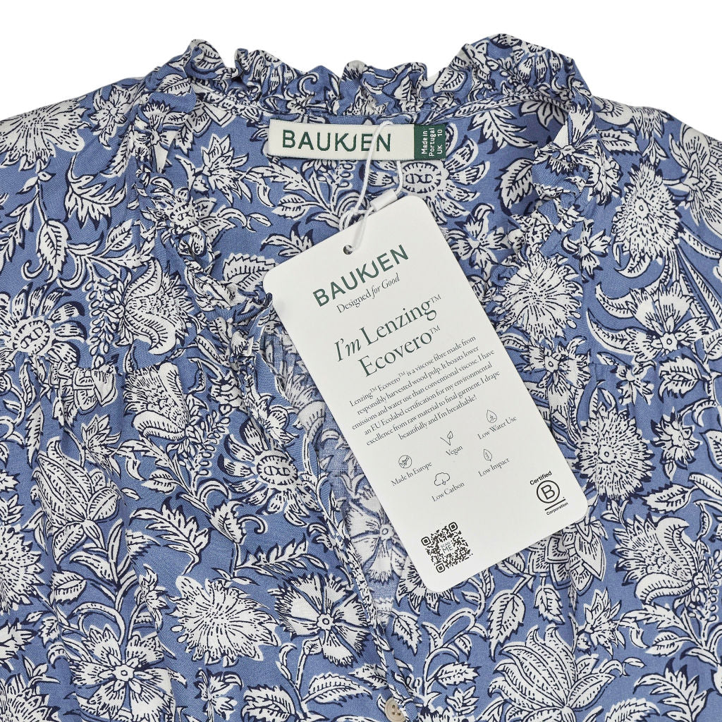 Baukjen Blue Nolan Printed Blouse