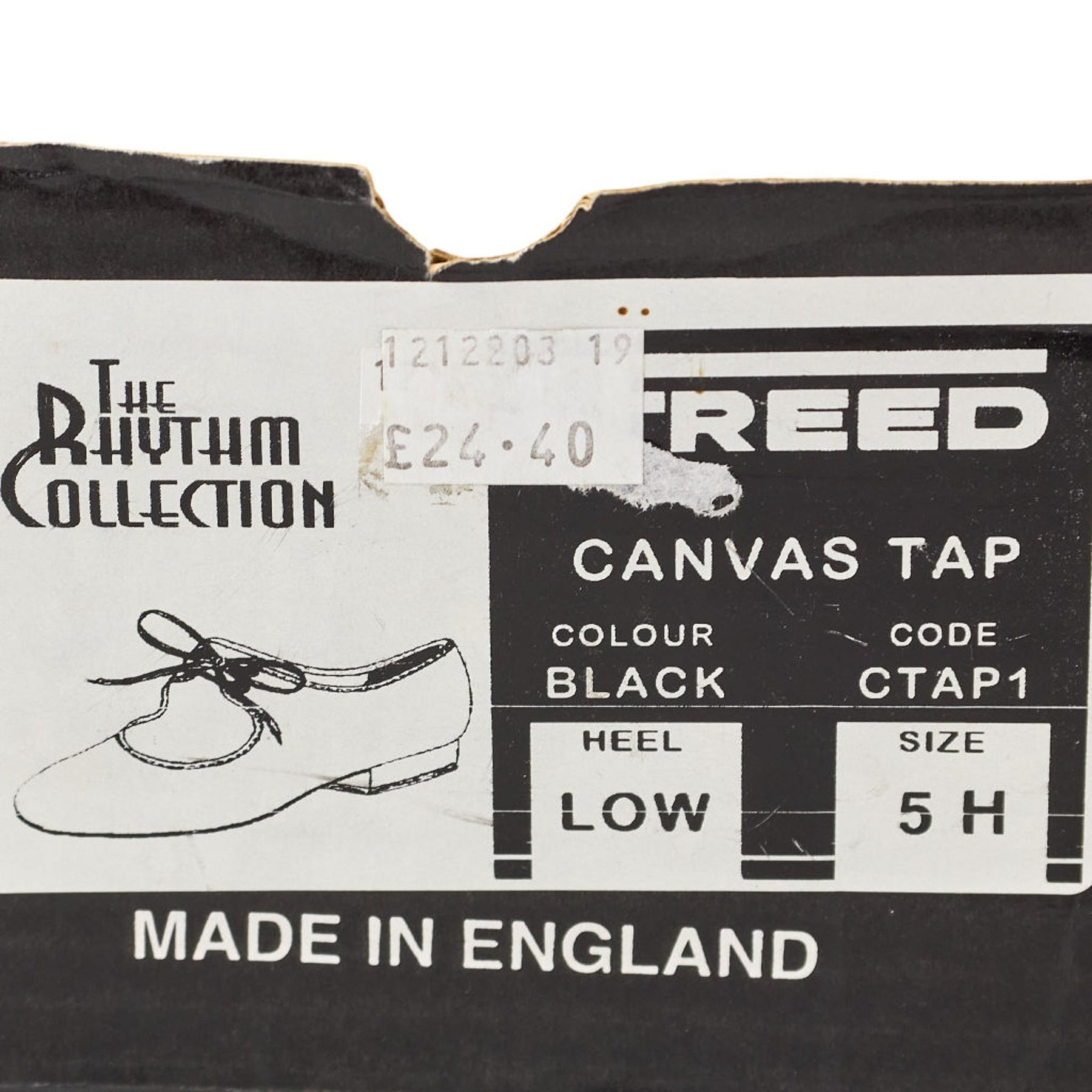 Freed Black Canvas Tap Shoes