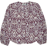 Baukjen Burgundy Patterned Blouse