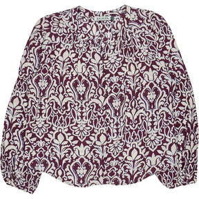 Baukjen Burgundy Patterned Blouse