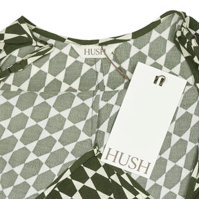 Hush Green Eloise Printed Maxi Slip Dress