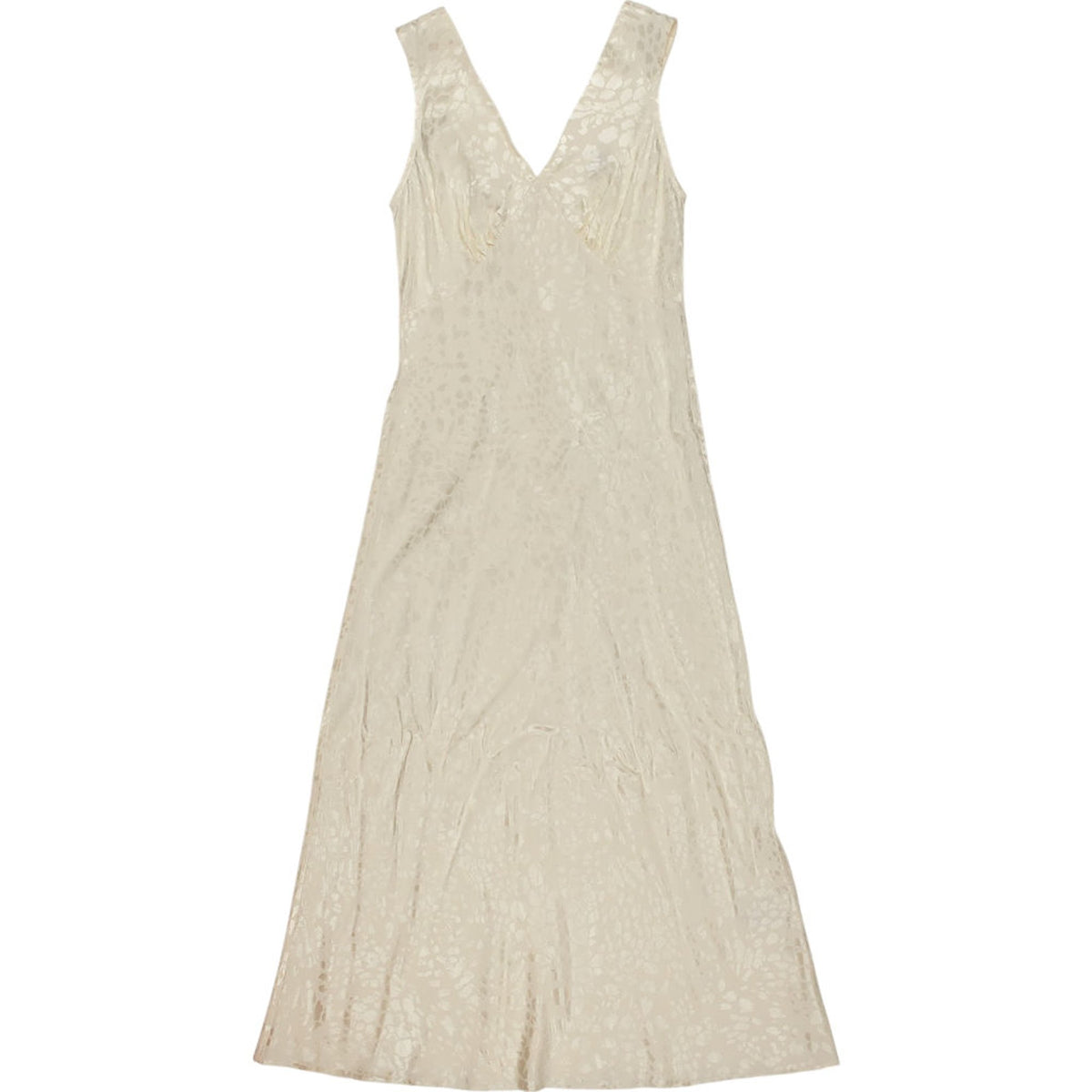 OMNES Cream Sleeveless Midi Dress