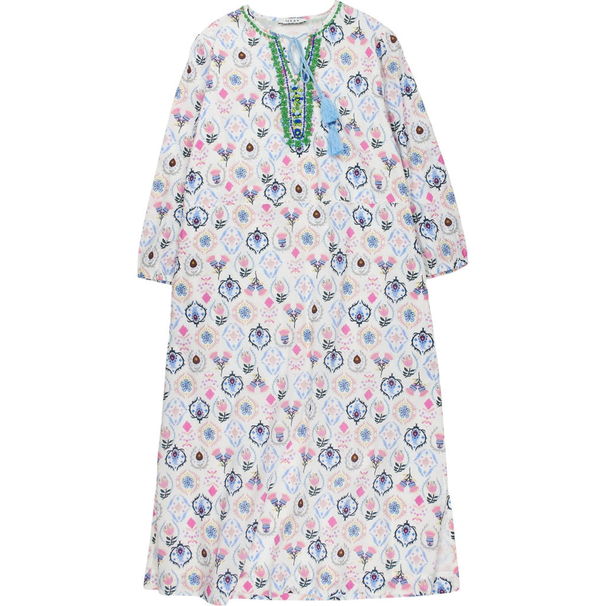 NRBY Multicolour Embroidered Tunic Dress
