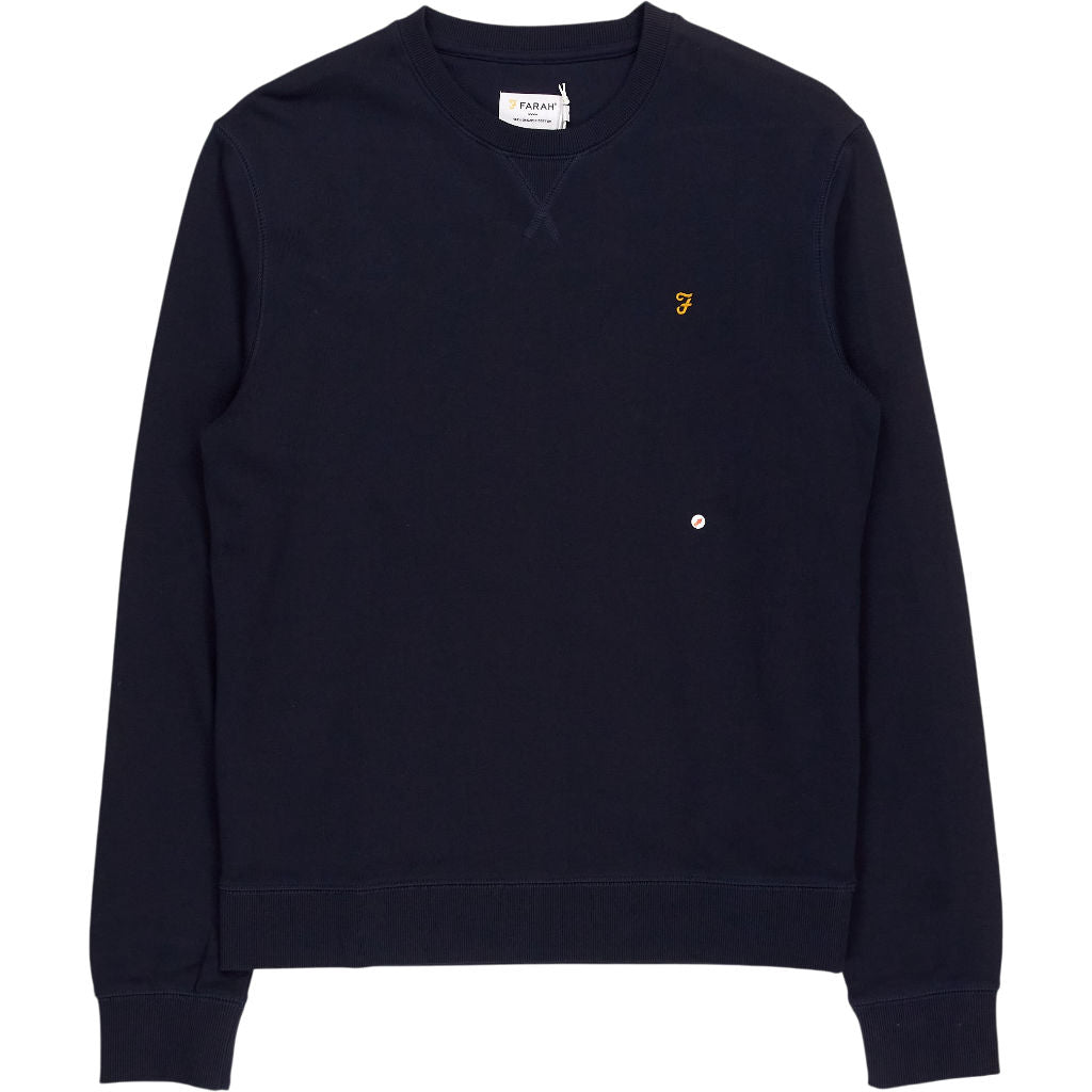 Farah Navy Tim Crew Sweatshirt