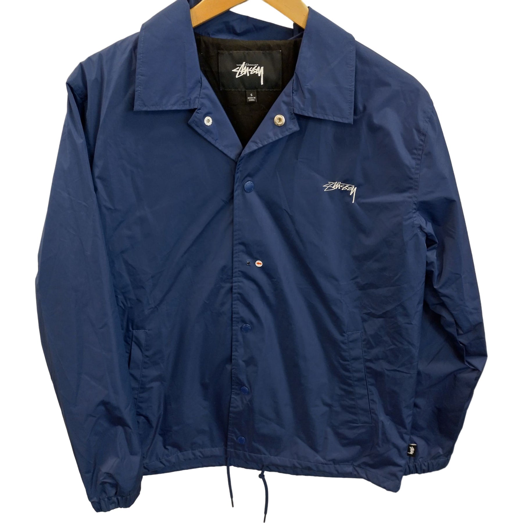 Stussy Blue Windbreaker Jacket S