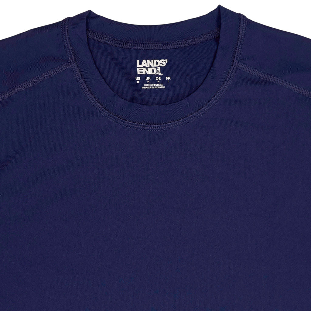 Lands' End Blue Spandex T-Shirt