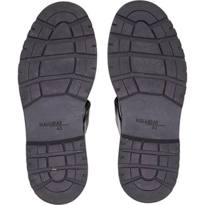Pull & Bear Black Chunky Buckle Shoes