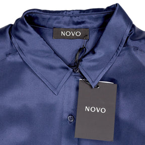 Novo Blue Premium Silk Shirt