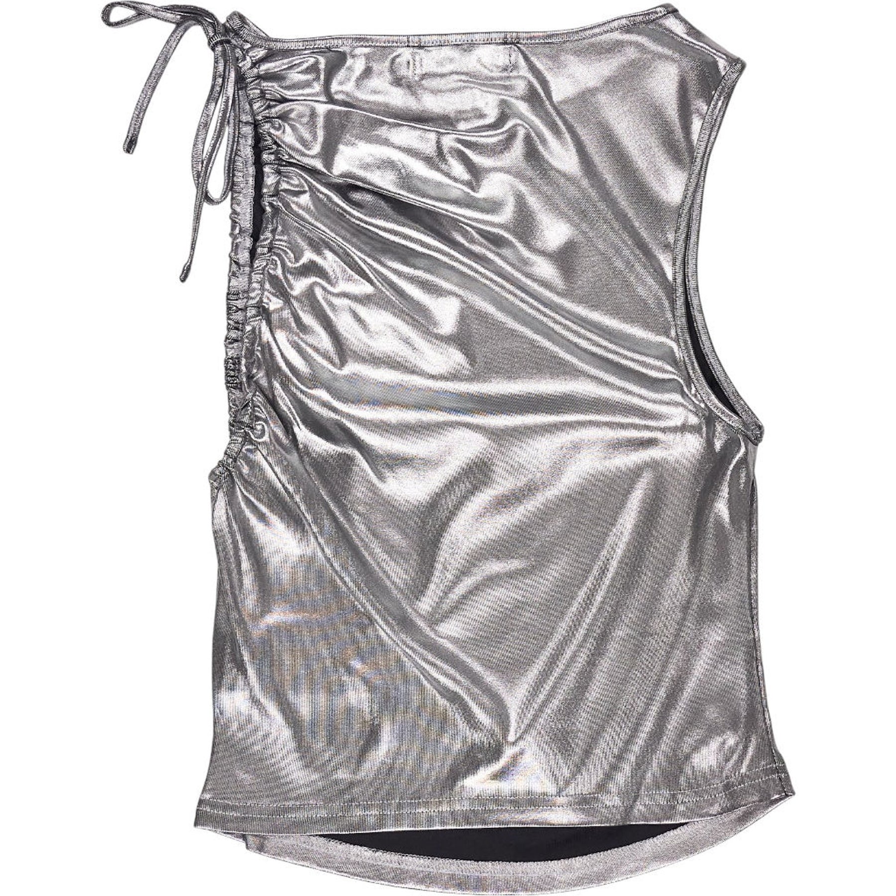 Motel Silver Metallic Hagne Top