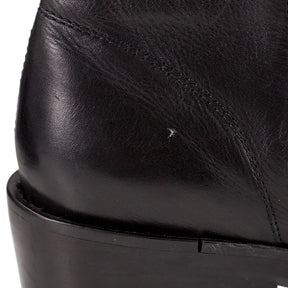 YMC Black Leather Boots UK 5