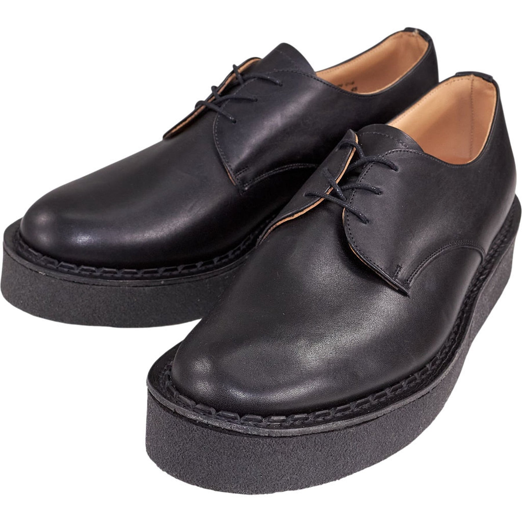YMC Black Solovair Crepe Sole Derby Shoes