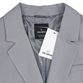 Pull & Bear Light Grey Loose Fit Blazer