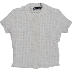 Motel White Bubble Jersey Yein Shirt