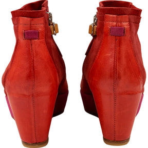 Folk Red Pink Riley Bay Boots EU 37