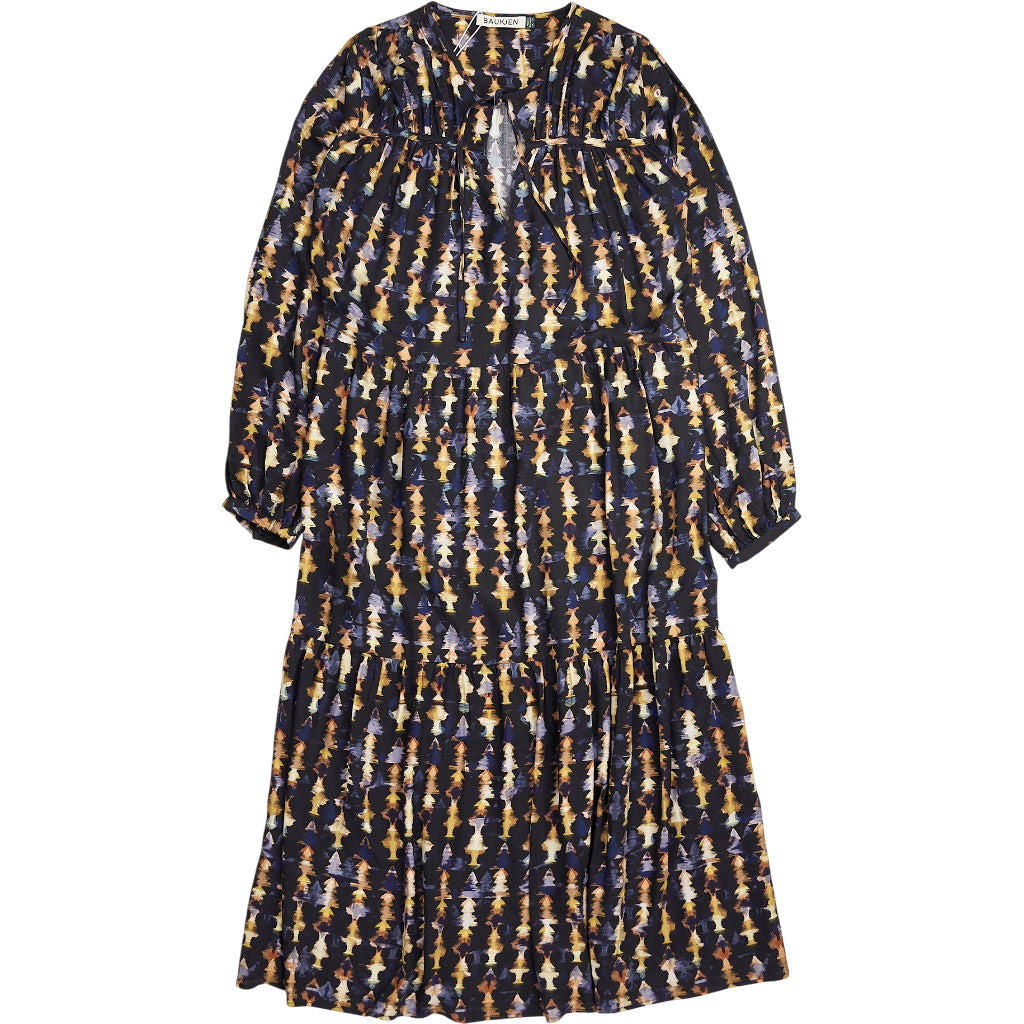 Baukjen Navy Kalina Printed Midi Dress