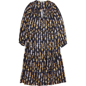 Baukjen Navy Kalina Printed Midi Dress