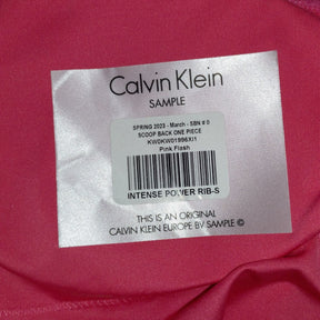 Calvin Klein Pink Intense Power Ribs Swimsuit