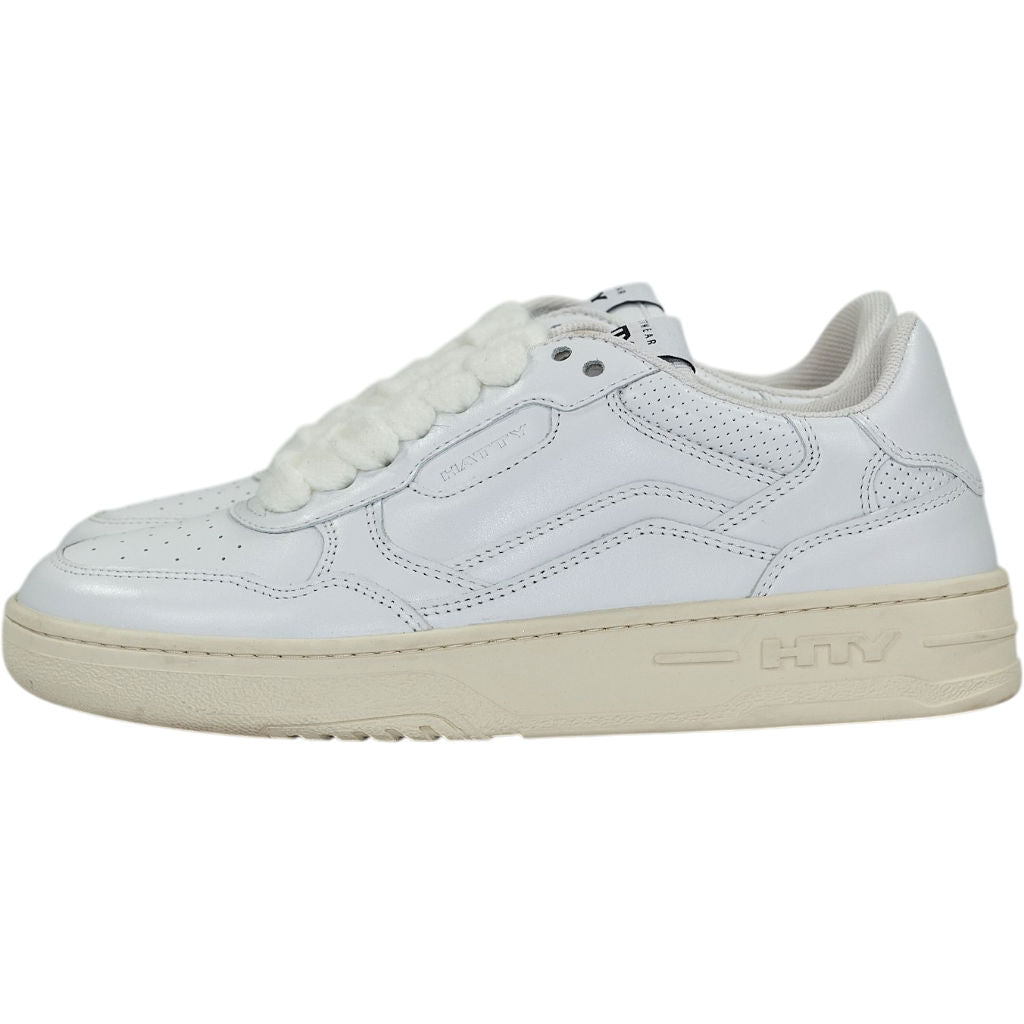 Hatty White Leather Court Sneakers