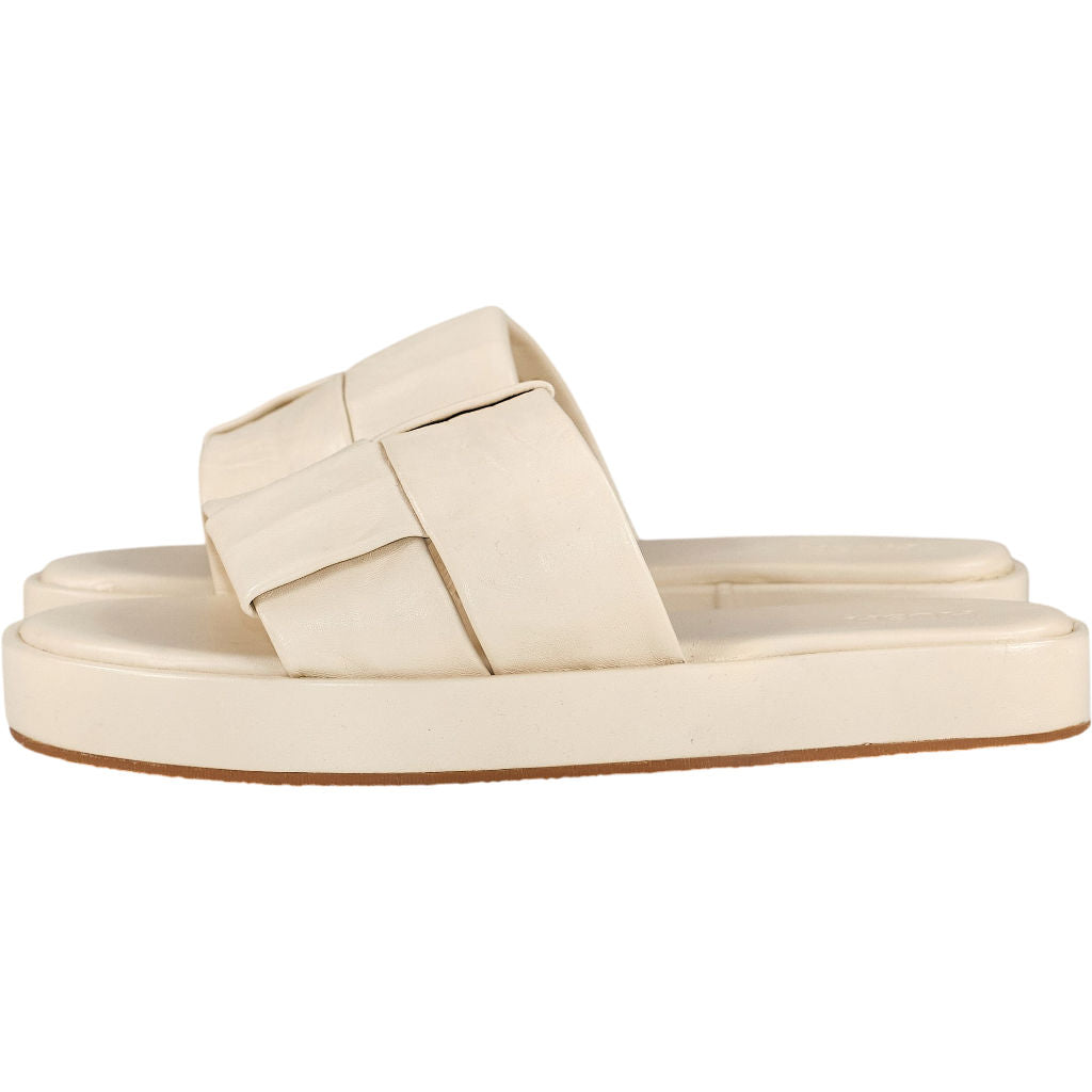 Hush Bone White Willa Weave Sandal